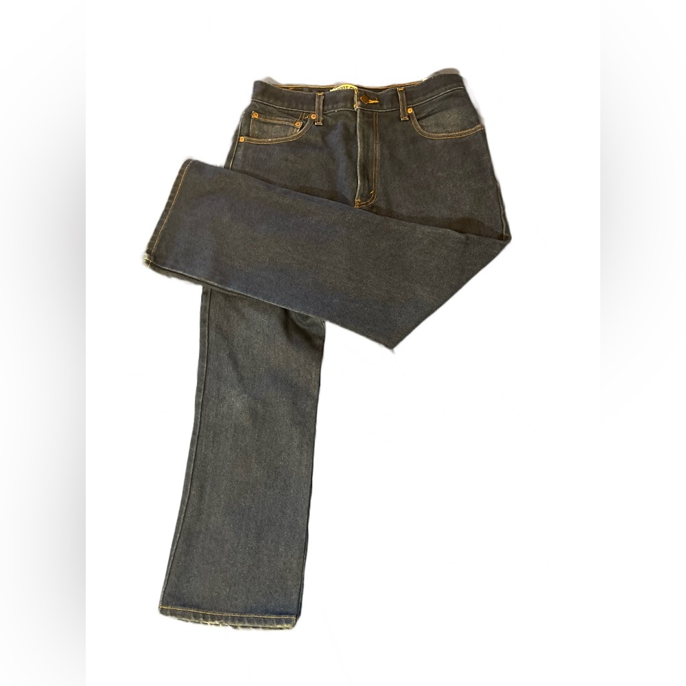Men's Levis 517 Bootcut Jeans Dark Wash 36x29 Pre-owned Light Wear Mexico Made